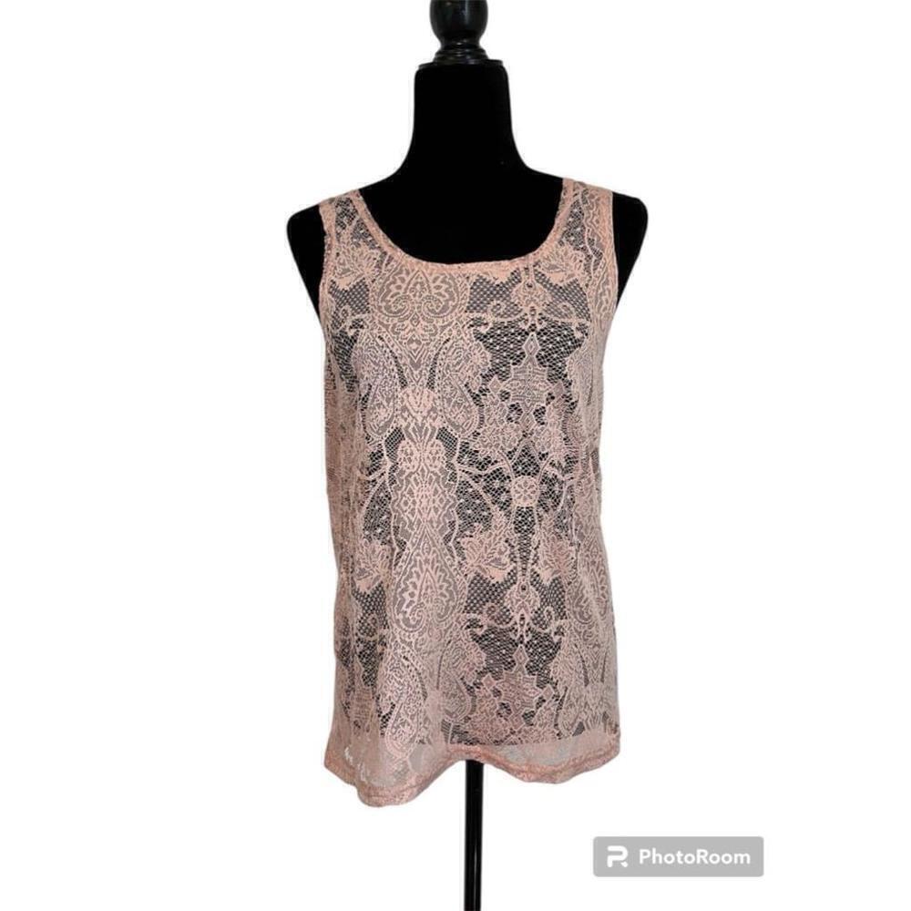 Women's Vero Moda Pink Lace Tank Top - Size S